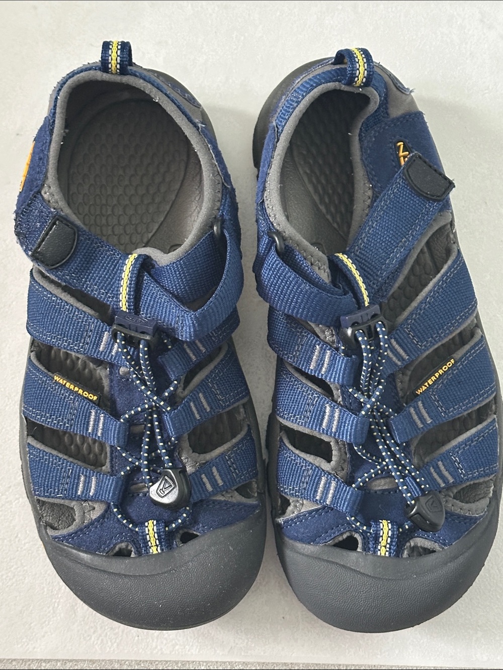 Kids Keen Waterproof Sport Sandals - Navy